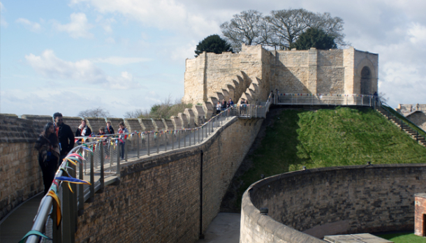 Wall walks around Lincoln Castle